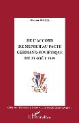 Cover-Bild zum Titel 'De l'accord de Munich au Pacte germano-sovietique du 23 août 1939' von 'Maria'