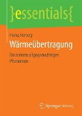 Cover-Bild zum Titel 'Wärmeübertragung' von 'Heinz Herwig'