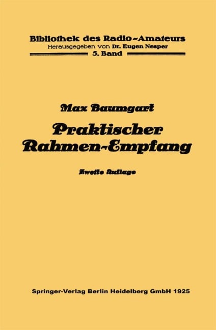 Praktischer Rahmen-Empfang - Max Baumgart