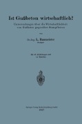 Cover-Bild zum Titel 'Ist Gußbeton wirtschaftlich?' von 'Ludwig Baumeister'