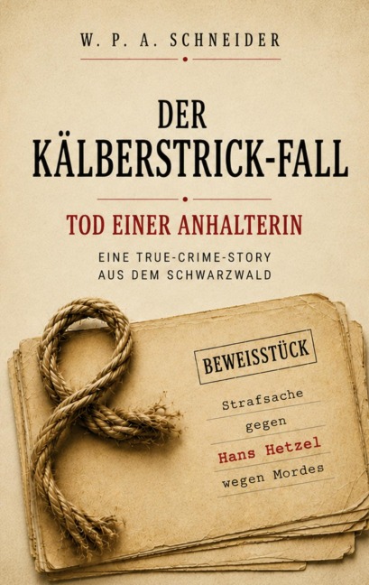 Der Kälberstrick-Fall - Tod einer Anhalterin - W. P. A. Schneider