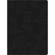 Cover-Bild zum Titel 'Taschenkalender anthrazit 2026 - Bürokalender 10,2x14,2 - 1 Tag auf 1 Seite - robuster Kartoneinband - Stundeneinteilung 7-19 Uhr - Blauer Engel - 610-0721' von ''