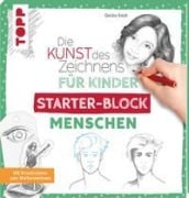 Cover-Bild zum Titel 'Die Kunst des Zeichnens für Kinder Starter-Block - Menschen' von 'Gecko Keck'