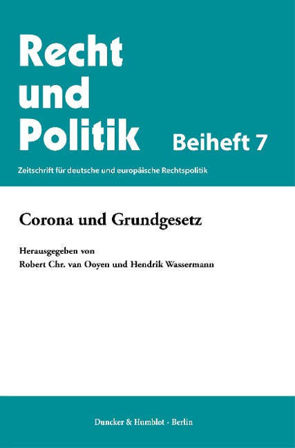 Corona und Grundgesetz. - 