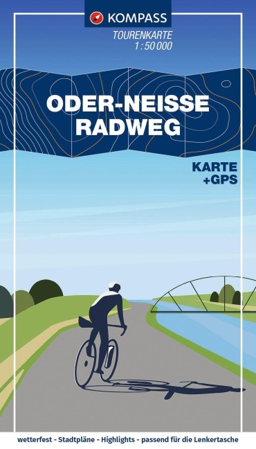 KOMPASS Fahrrad-Tourenkarte Oder-Neiße-Radweg 1:50.000 - 