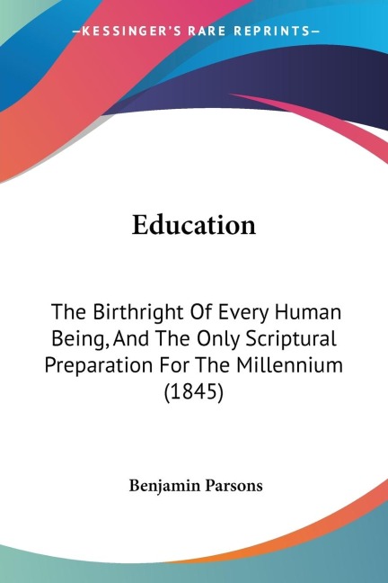 Education - Benjamin Parsons