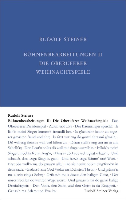 Bühnenbearbeitungen II - Rudolf Steiner