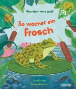 Cover-Bild zum Titel 'Aus klein wird groß. So wächst ein Frosch' von 'Sara Forster, Bianca Austria'