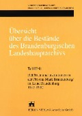 Cover-Bild zum Titel 'Übersicht über die Bestände des Brandenburgischen Landeshauptarchivs' von ''