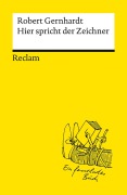 Cover-Bild zum Titel 'Hier spricht der Zeichner' von 'Robert Gernhardt'