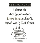 Cover-Bild zum Titel 'Geburtstagskalender Visual Words' von ''