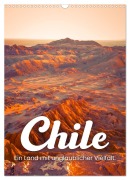 Cover-Bild zum Titel 'Chile - Ein Land mit unglaublicher Vielfalt. (Wandkalender 2026 DIN A3 hoch), CALVENDO Monatskalender' von 'Sf Sf'