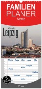Cover-Bild zum Titel 'Familienplaner 2026 - Reise durch Leipzig mit 5 Spalten (Wandkalender, 21 x 45 cm) CALVENDO' von 'LianeM LianeM'