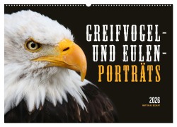 Cover-Bild zum Titel 'GREIFVOGEL- UND EULENPORTRÄTS (Wandkalender 2026 DIN A2 quer), CALVENDO Monatskalender' von 'Matthias Besant'