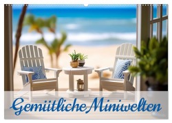 Cover-Bild zum Titel 'Gemütliche Miniwelten (Wandkalender 2026 DIN A2 quer), CALVENDO Monatskalender' von 'Ally Bee'