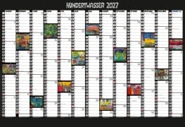 Cover-Bild zum Titel 'Hundertwasser Mini-Jahresplaner Art 2027' von ''