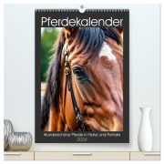 Cover-Bild zum Titel 'Pferdekalender - Wunderschöne Pferde in Natur und Portraits (hochwertiger Premium Wandkalender 2026 DIN A2 hoch), Kunstdruck in Hochglanz' von 'Mb Fotografie'