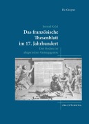 Cover-Bild zum Titel 'Das französische Thesenblatt im 17. Jahrhundert' von 'Konrad Kr¿al'