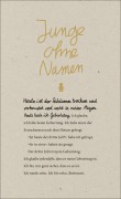Cover-Bild zum Titel 'Junge ohne Namen' von 'Steve Tasane'
