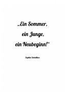 Cover-Bild zum Titel 'Ein Sommer, ein Junge, ein Neubeginn' von 'Sophie Schulthes'