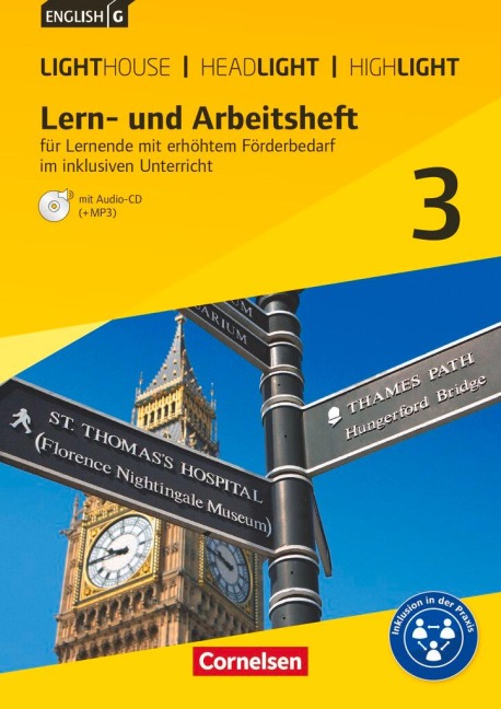 English G Lighthouse / English G Headlight / English G Highlight 3: 7. Schuljahr. Arbeitsheft mit Audio-CD f