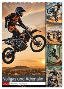 Vollgas und Adrenalin - Motocross-Action pur! (Wandkalender 2026 DIN A2 hoch), CALVENDO Monatskalender - Andreas Spreider