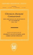Cover-Bild zum Titel 'Chronicon Anonymi Cantuariensis' von ''