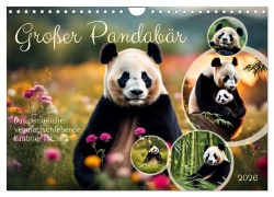 Cover-Bild zum Titel 'Großer Pandabär (Wandkalender 2026 DIN A4 quer), CALVENDO Monatskalender' von 'Claudia Kleemann'