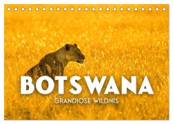 Cover-Bild zum Titel 'Botswana - Grandiose Wildnis (Tischkalender 2026 DIN A5 quer), CALVENDO Monatskalender' von 'Sf Sf'