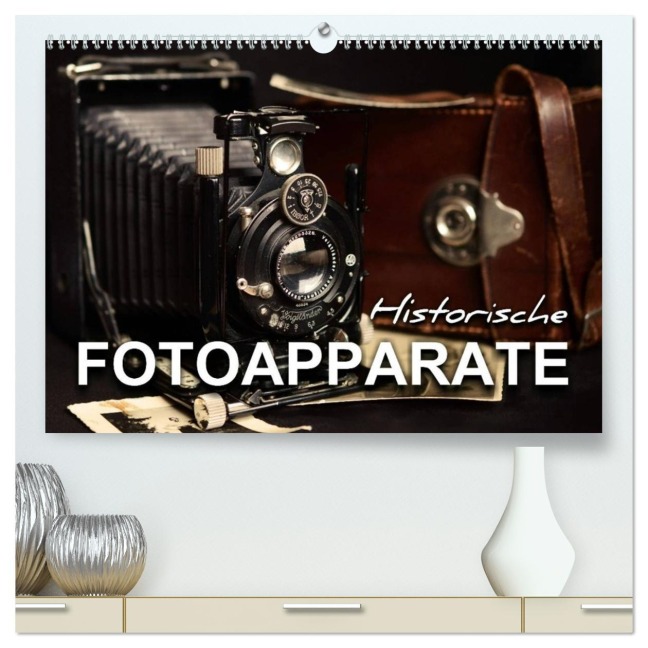 Historische Fotoapparate (hochwertiger Premium Wandkalender 2026 DIN A2 quer), Kunstdruck in Hochglanz - Renate Bleicher