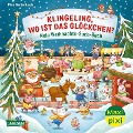 Cover-Bild zum Titel 'Maxi Pixi 447: VE 5: Klingeling, wo ist das Glöckchen? Mein Weihnachts-Such-Buch (5 Exemplare)' von ''