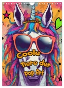 Cover-Bild zum Titel 'Coole Tiere der Pop Art (Wandkalender 2026 DIN A4 hoch), CALVENDO Monatskalender' von 'Nico Bielow'